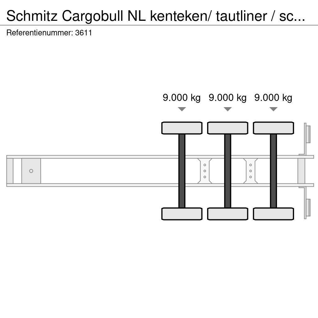 Schmitz Cargobull NL kenteken/ tautliner / schuifzeil / laadklep Naczepy firanki