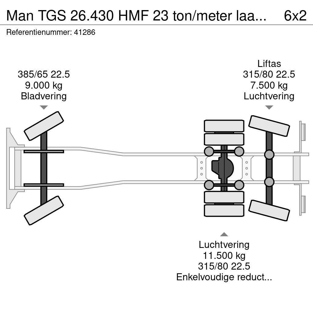 MAN TGS 26.430 HMF 23 ton/meter laadkraan Hakowce
