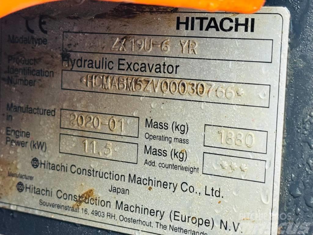 Hitachi ZX 19 U-6 YR Minikoparki