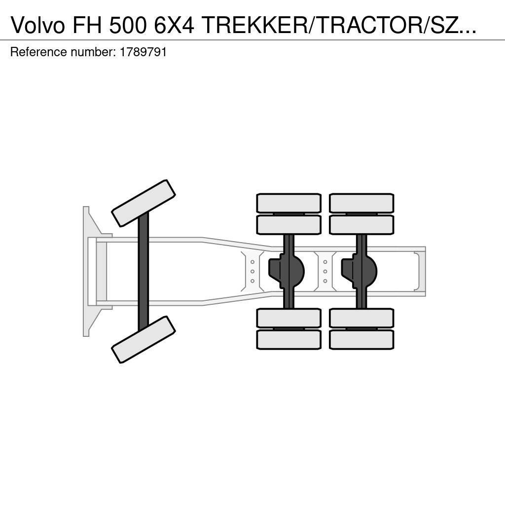 Volvo FH 500 6X4 TREKKER/TRACTOR/SZM EURO 6 HYDRAULIC Ciągniki siodłowe