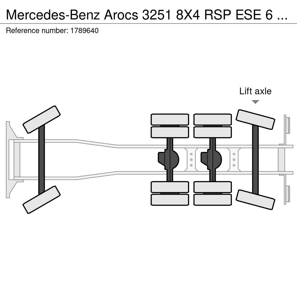 Mercedes-Benz Arocs 3251 8X4 RSP ESE 6 RD 8000 SAUGBAGGER/SUCTIO Kombi / koparki ssące