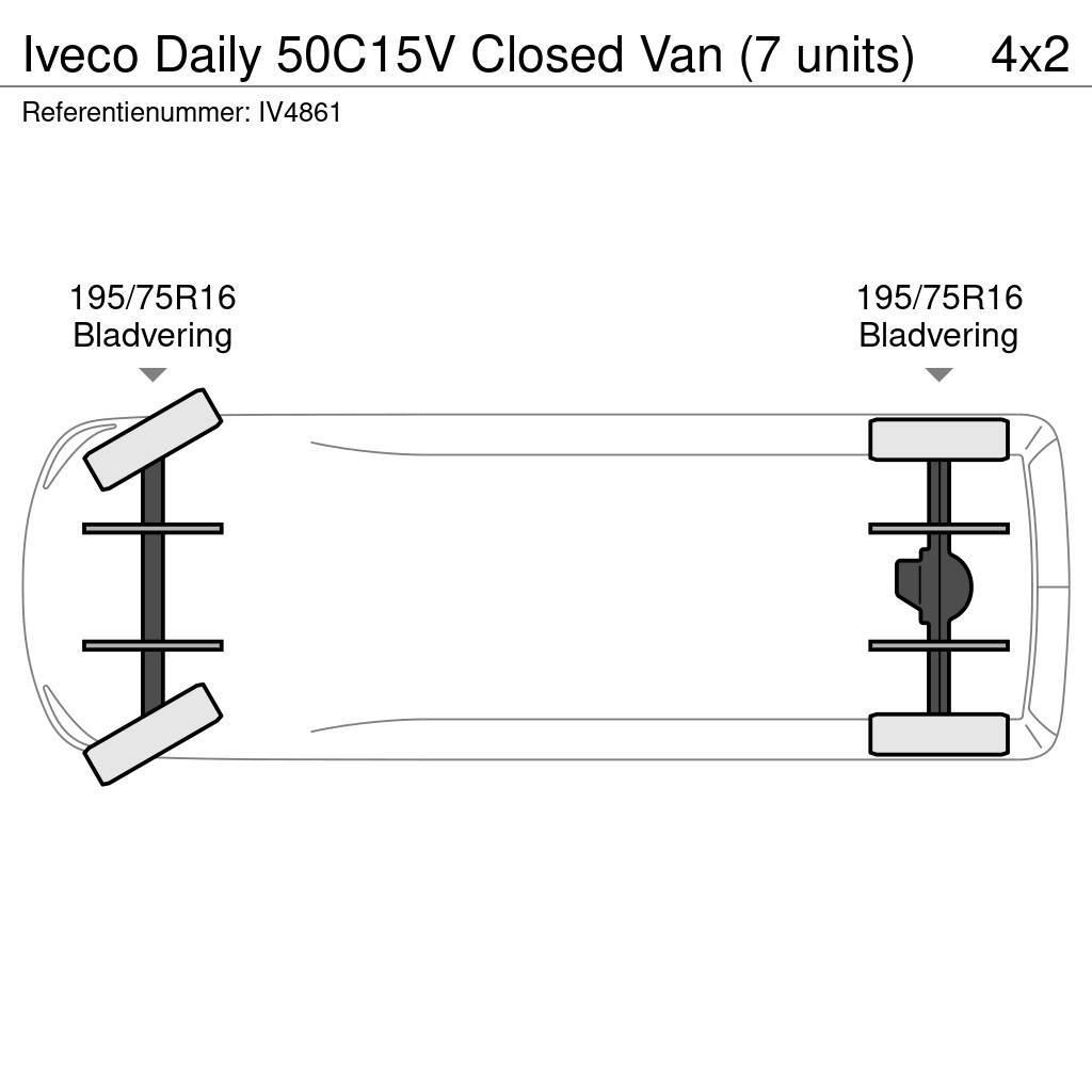 Iveco Daily 50C15V Closed Van (7 units) Samochody dostawcze ze skrzynią zamkniętą