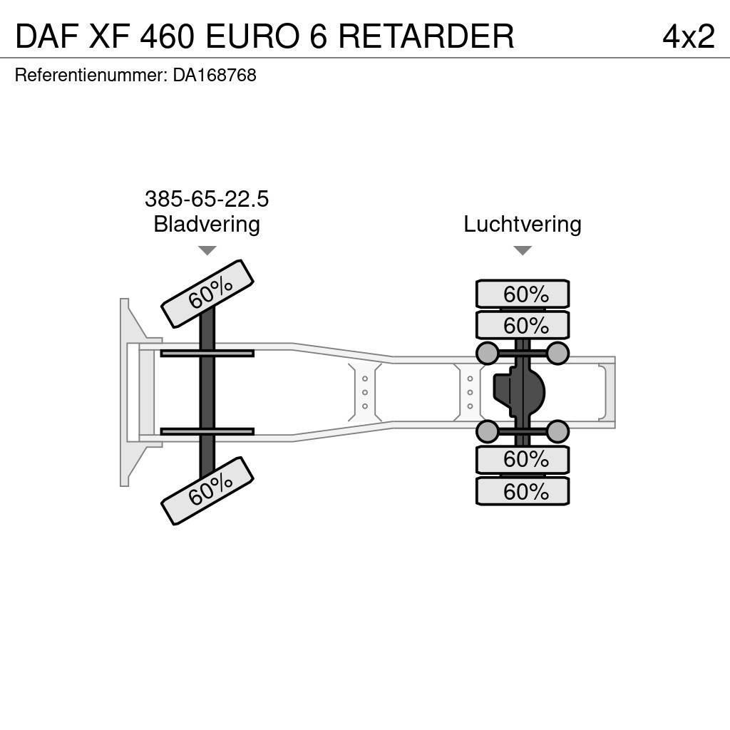 DAF XF 460 EURO 6 RETARDER Ciągniki siodłowe
