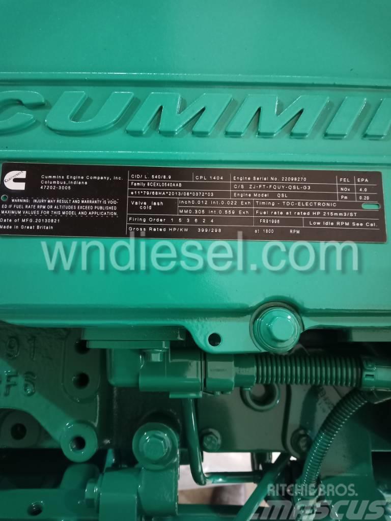 Cummins diesel engine QSL9-G3 CPL1404 Silniki