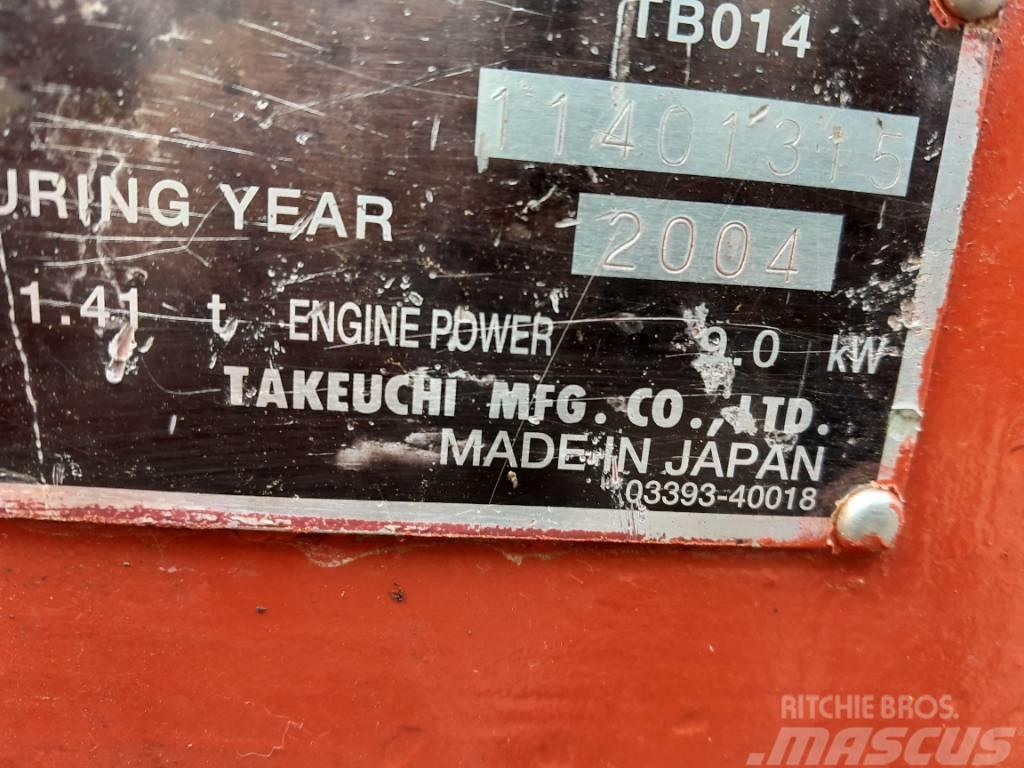 Takeuchi TB014 Minikoparki