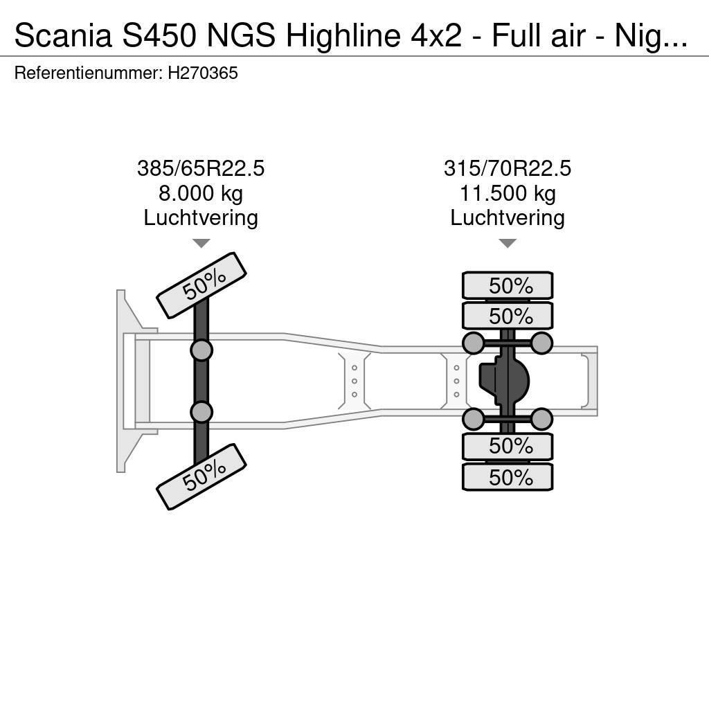Scania S450 NGS Highline 4x2 - Full air - Night clima - R Ciągniki siodłowe