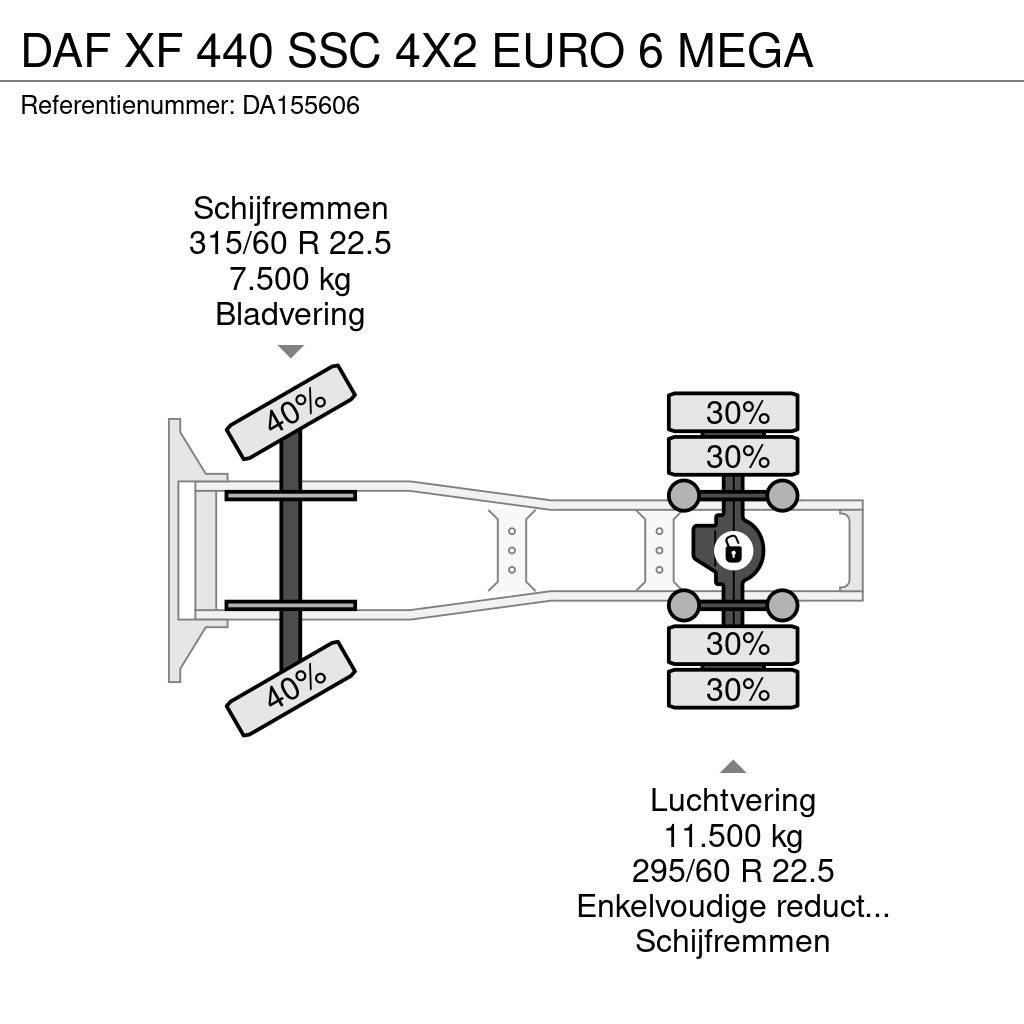 DAF XF 440 SSC 4X2 EURO 6 MEGA Ciągniki siodłowe