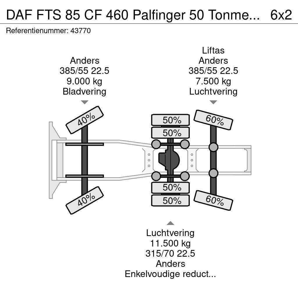 DAF FTS 85 CF 460 Palfinger 50 Tonmeter laadkraan Ciągniki siodłowe
