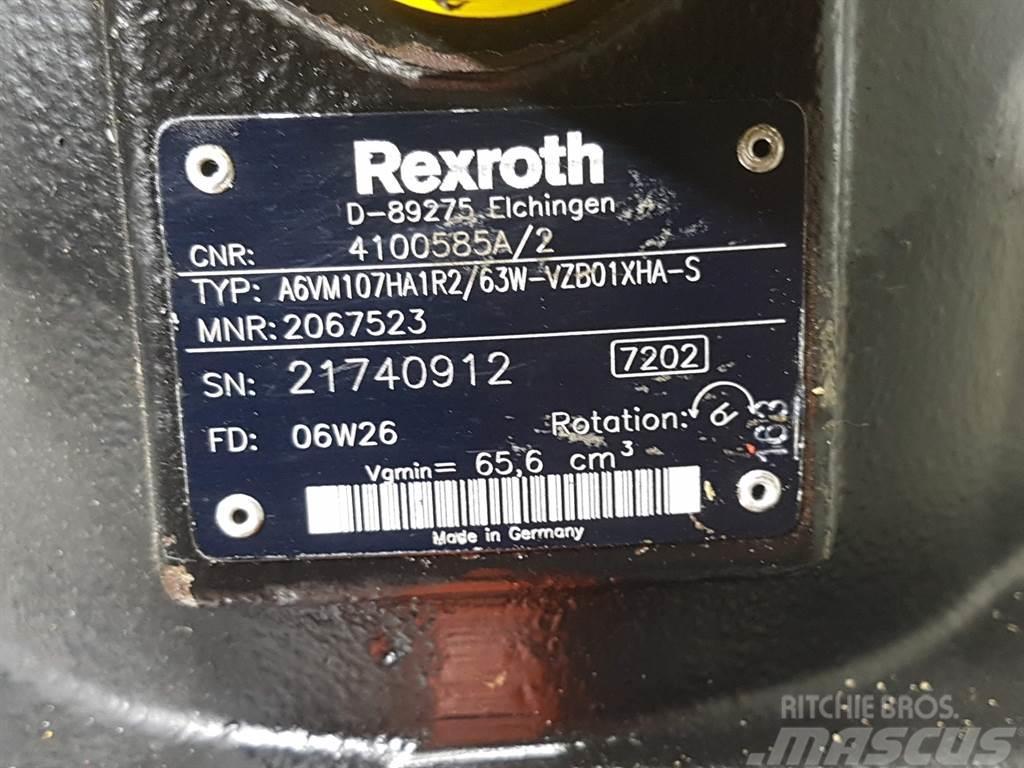Ahlmann AZ150-Rexroth A6VM107HA1R2/63W-Drive motor Hydraulika
