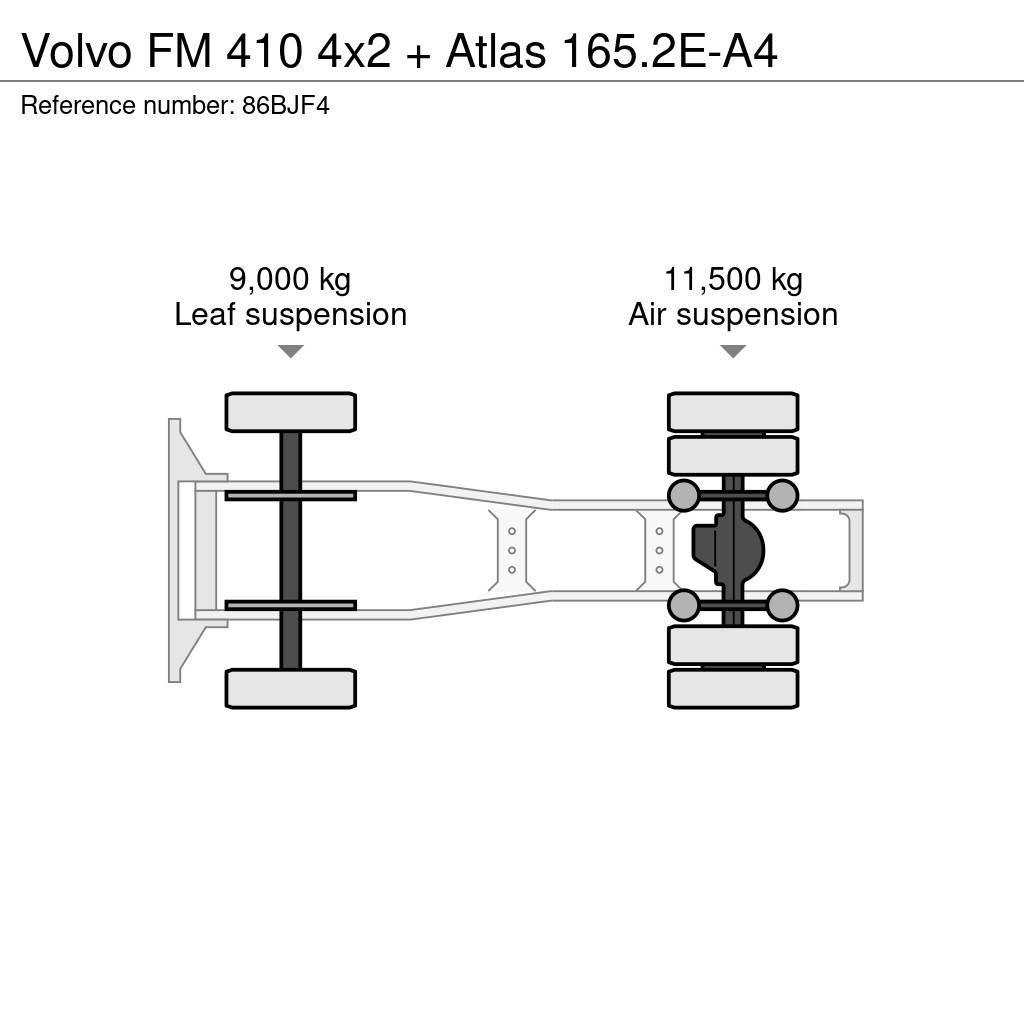 Volvo FM 410 4x2 + Atlas 165.2E-A4 Ciągniki siodłowe