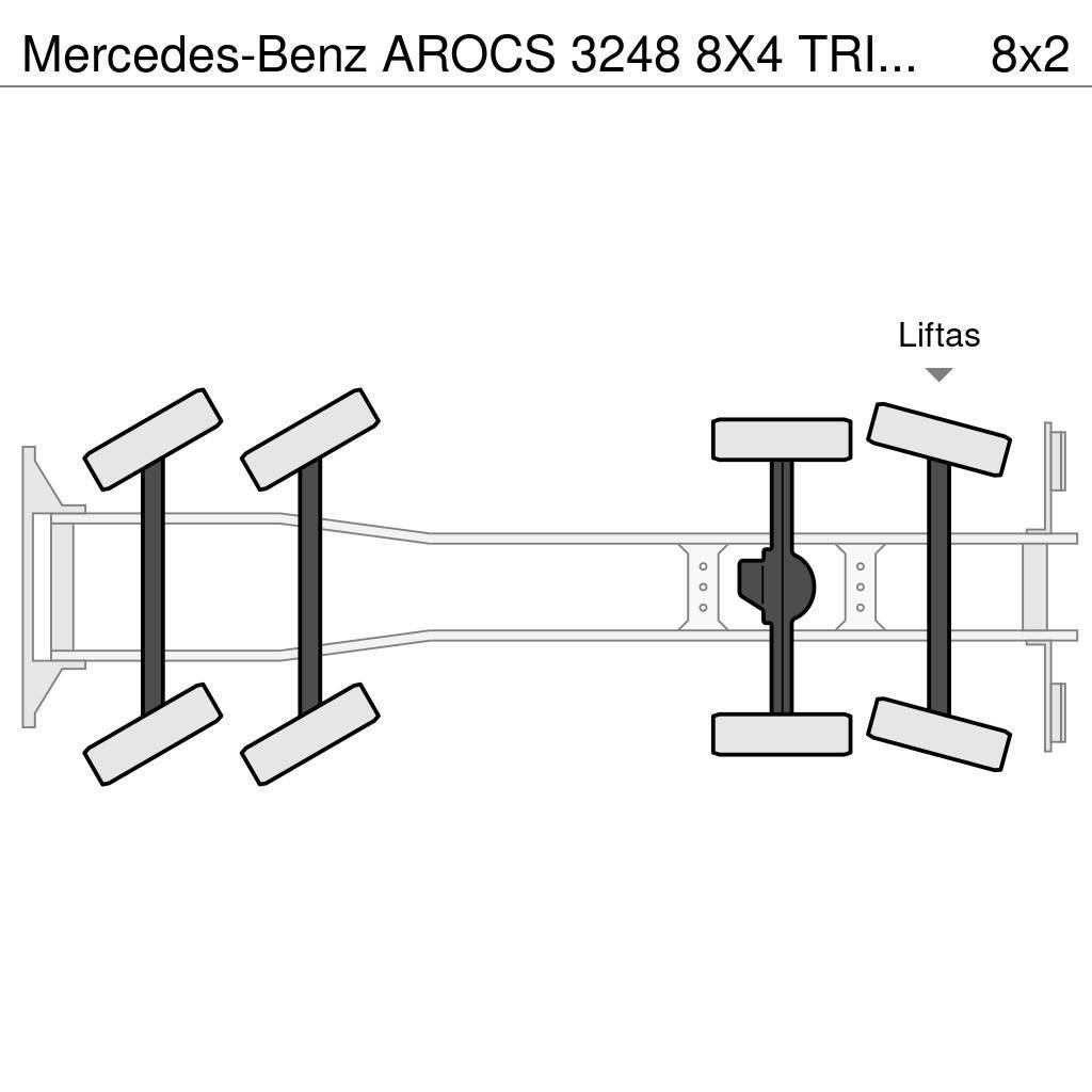 Mercedes-Benz AROCS 3248 8X4 TRIDEM HAAKSYSTEEM + FASSI F365RA K Hakowce