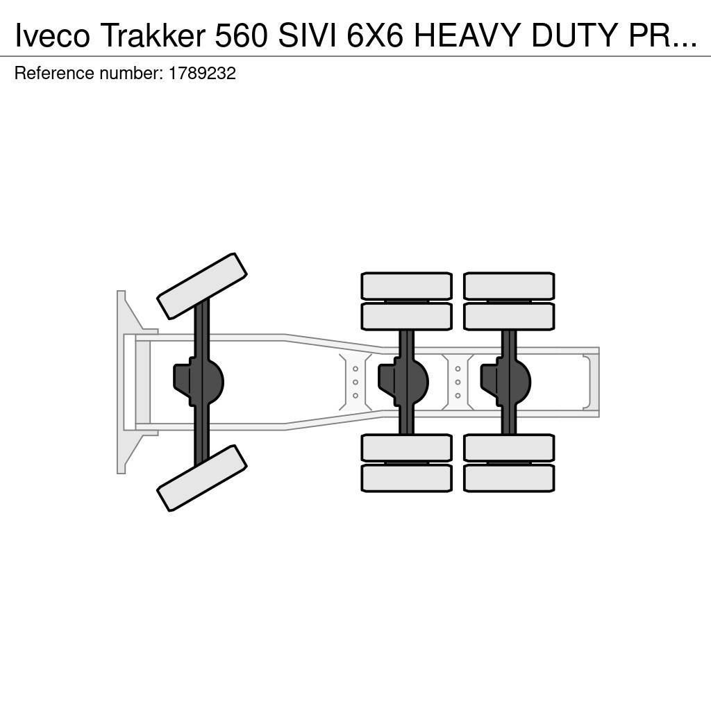 Iveco Trakker 560 SIVI 6X6 HEAVY DUTY PRIME MOVER 275 TO Ciągniki siodłowe