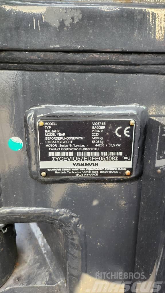 Yanmar Vio57-6B Advance Nullheck Powertilt HS03 Minikoparki