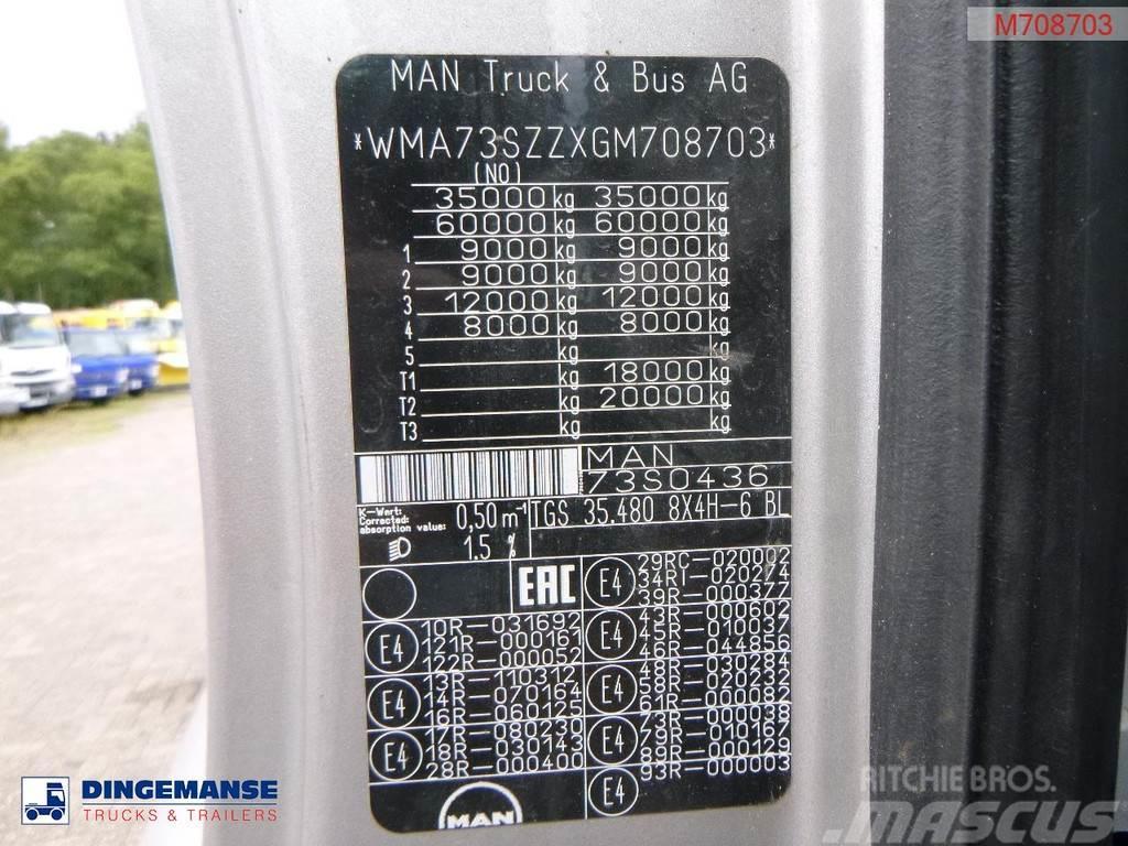 MAN TGS 35.480 8X4 + PM 100026 SP + jib J2416.25 Ciężarówki typu Platforma / Skrzynia