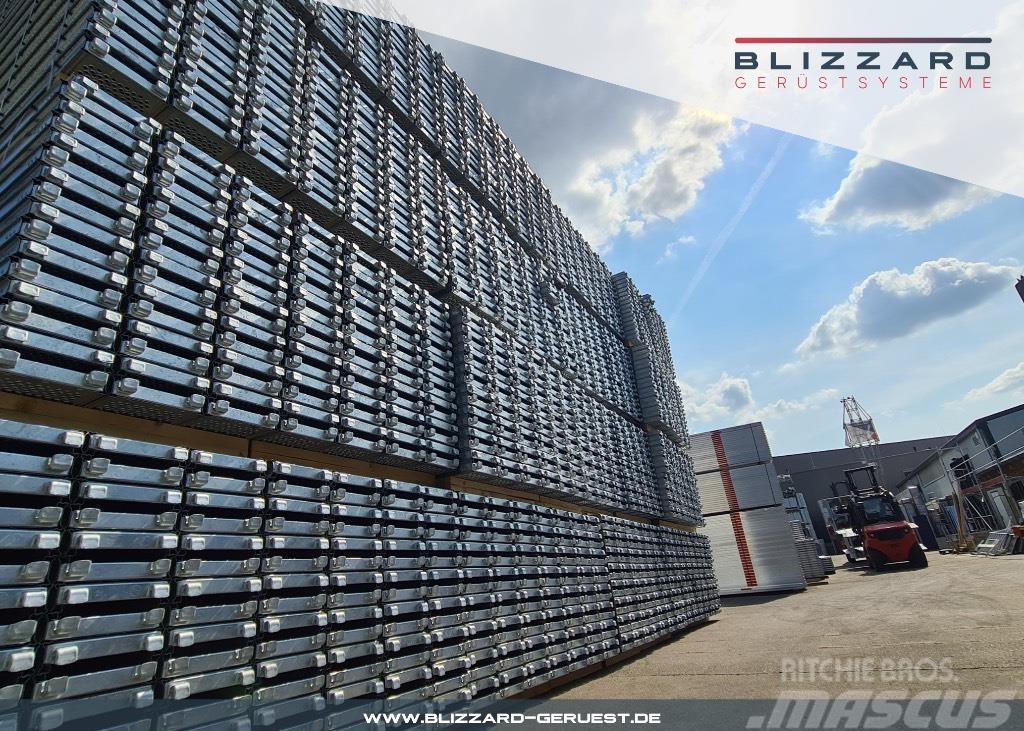 163 m² neues Fassadengerüst mit Stahlböden Blizzar Rusztowania i wieże jezdne