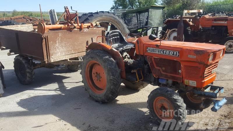  Tractor Kubota L1501 + Reboque + Charrua + Freze Ciągniki rolnicze