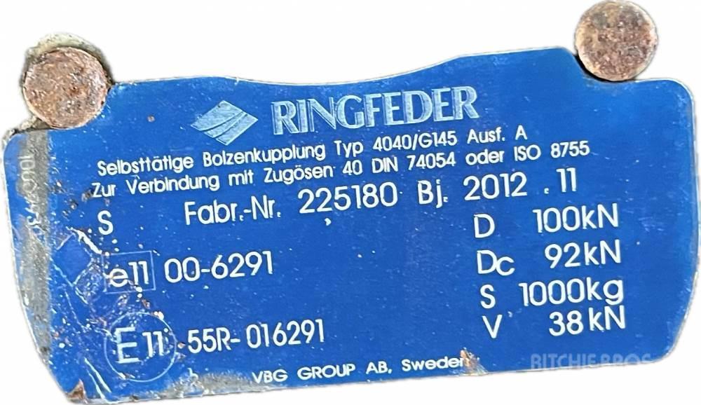 MAN TGL ZADNÍ PŘÍČKA SE ZÁVĚSEM RINGFEDER 4040/G145, 1 Other components