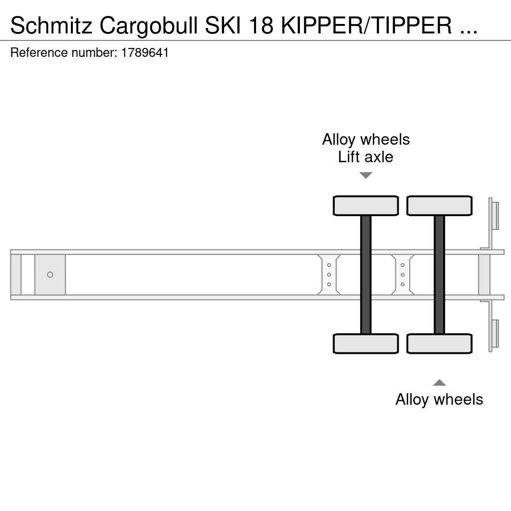 Schmitz Cargobull SKI 18 KIPPER/TIPPER TRAILER/AUFLIEGER Naczepy wywrotki / wanny