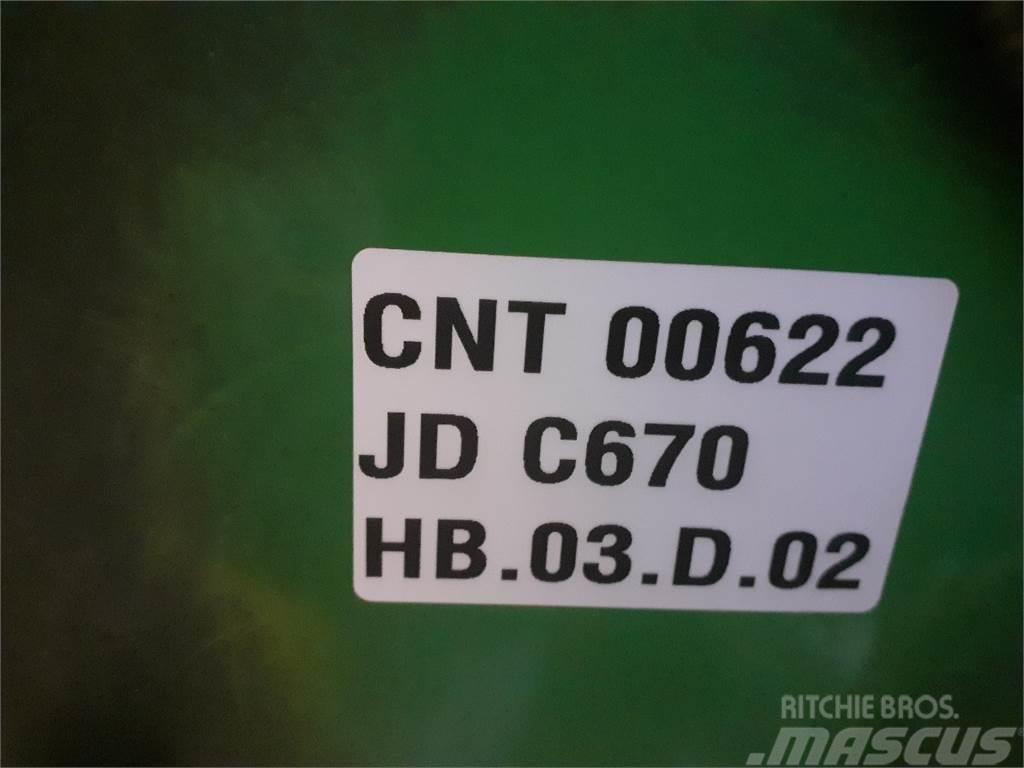 John Deere C670 Akcesoria do kombajnów zbożowych