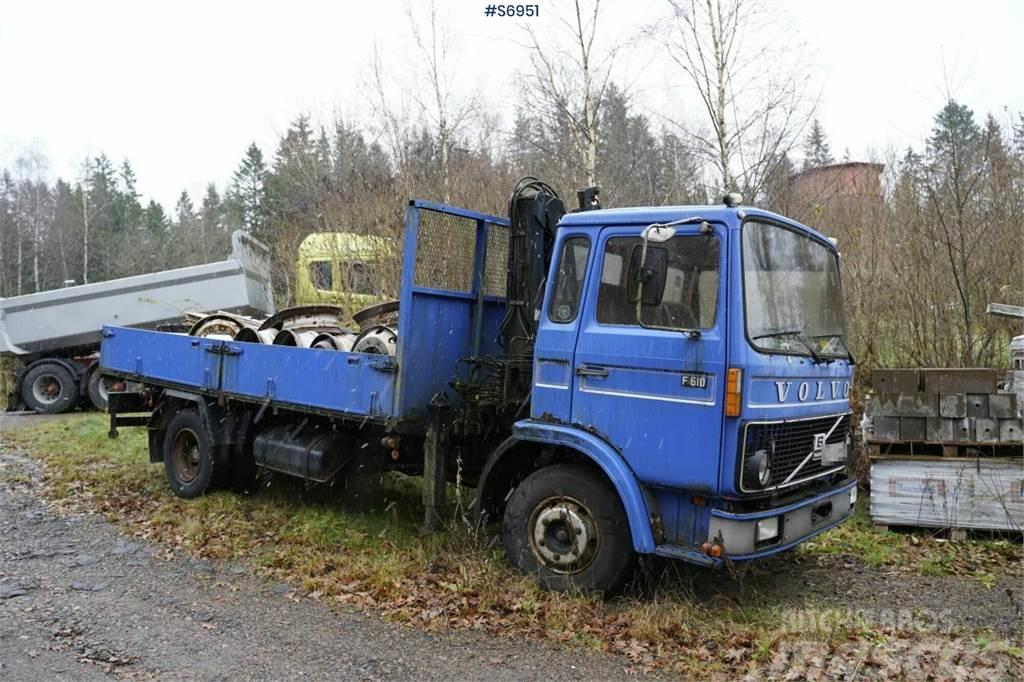 Volvo F610 4x2 Old truck with crane REP.OBJECT Żurawie samochodowe