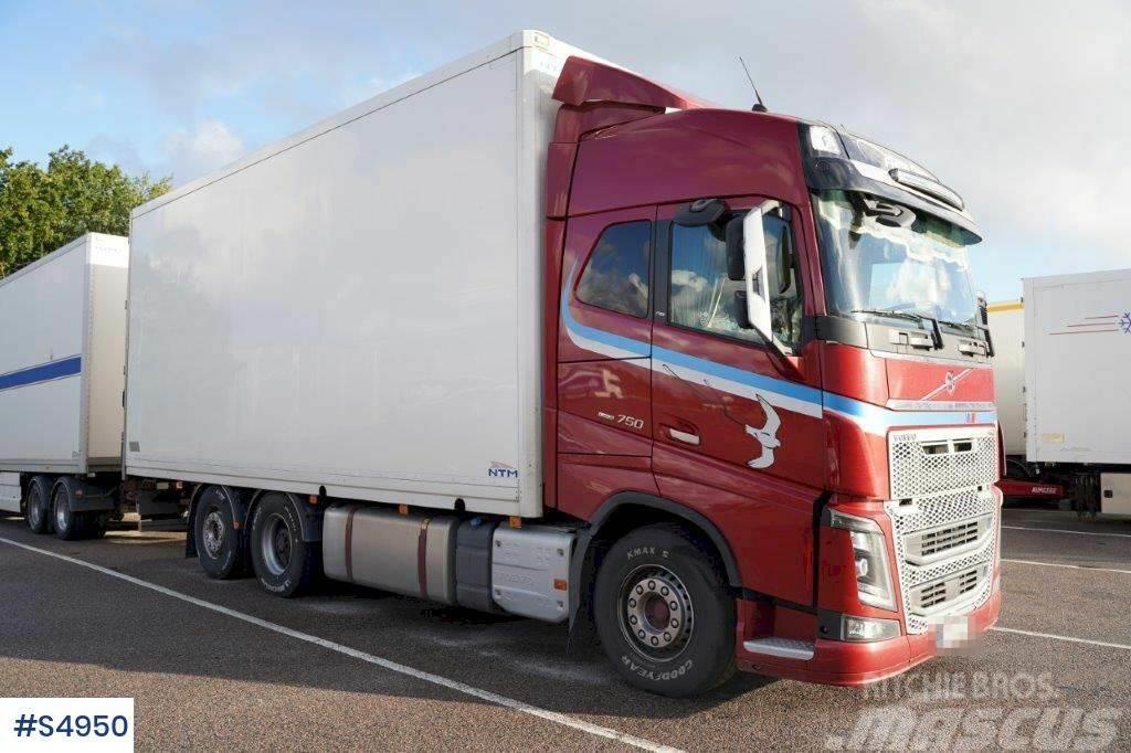 Volvo FH16 750 Box truck, SEE VIDEO Samochody ciężarowe ze skrzynią zamkniętą