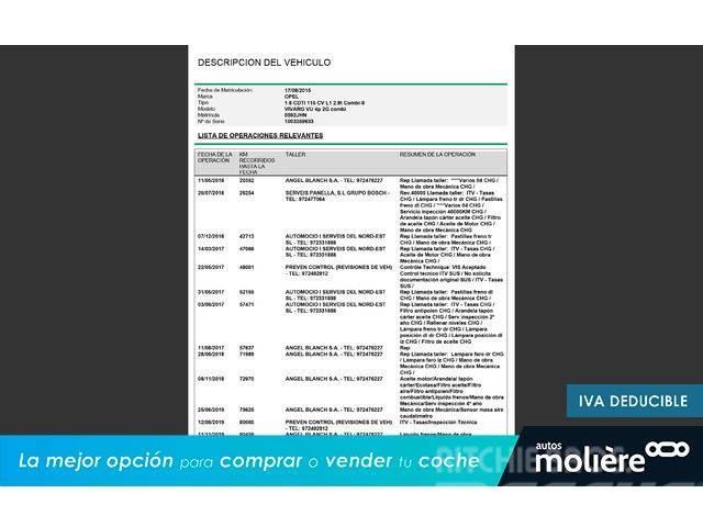 Opel Vivaro Combi 6 1.6CDTi 29 L1 115 Busy / Vany