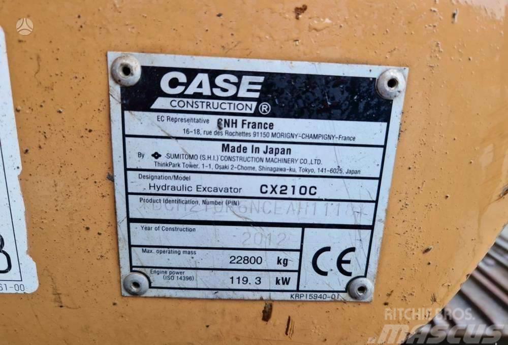 CASE CX210C garantija 300val jau LT Koparki gąsienicowe
