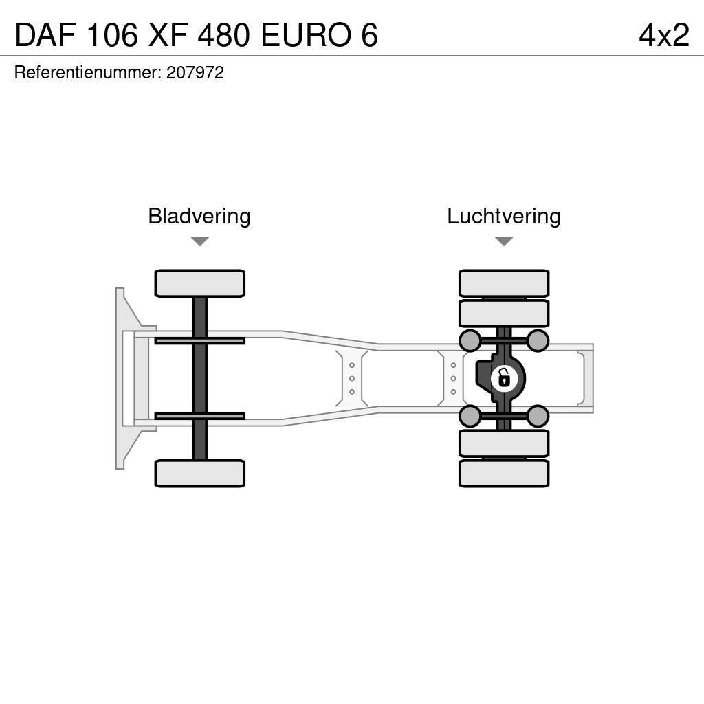 DAF 106 XF 480 EURO 6 Ciągniki siodłowe