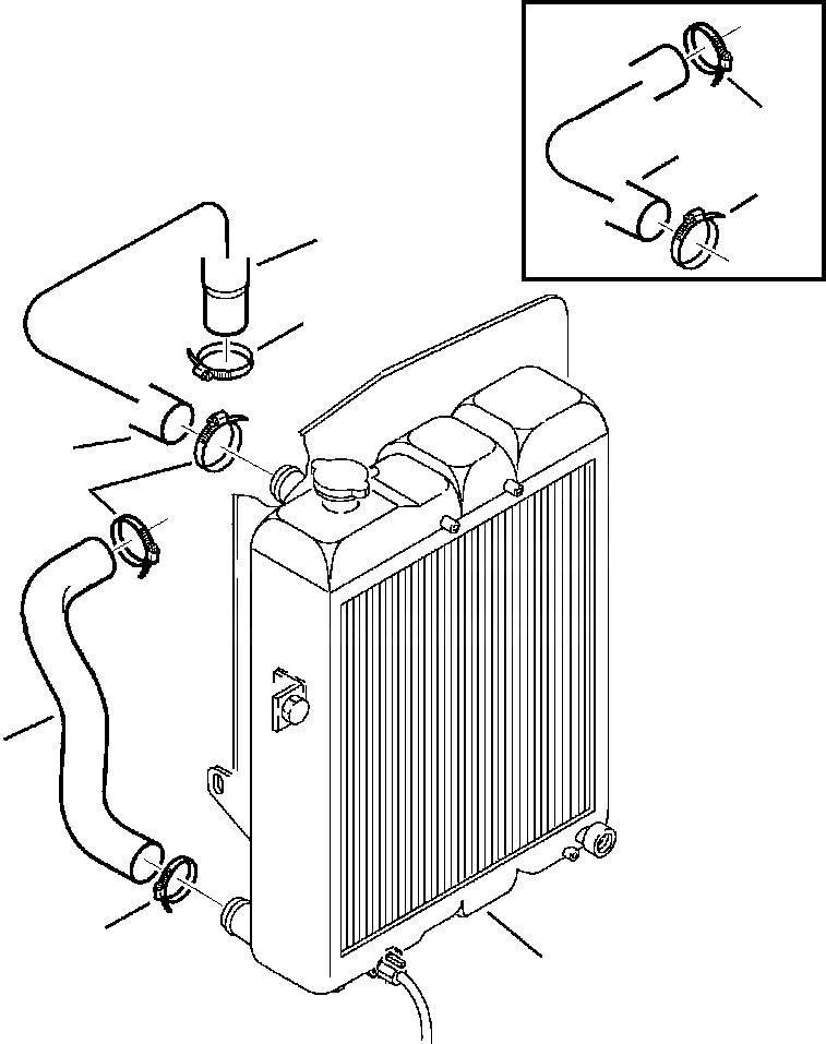 Komatsu - Furtun radiator - 312607828 Chłodnice