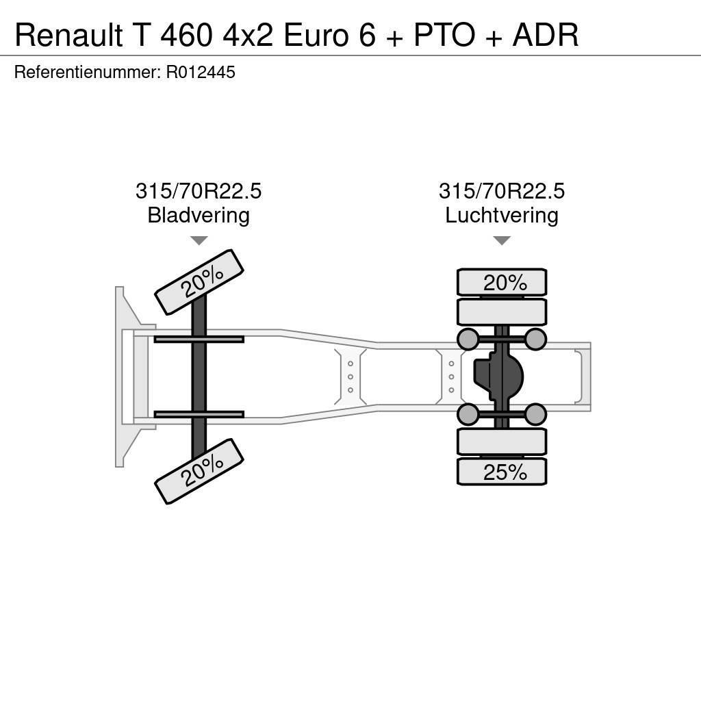 Renault T 460 4x2 Euro 6 + PTO + ADR Ciągniki siodłowe