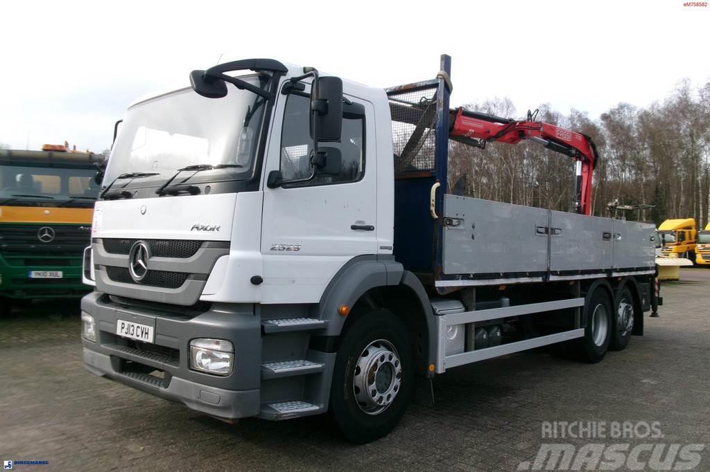 Mercedes-Benz Axor 2529 6x2 RHD + Fassi F110 crane Ciężarówki typu Platforma / Skrzynia