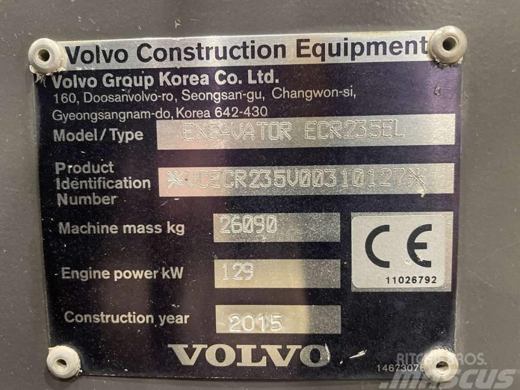 Volvo ECR235EL Koparki gąsienicowe