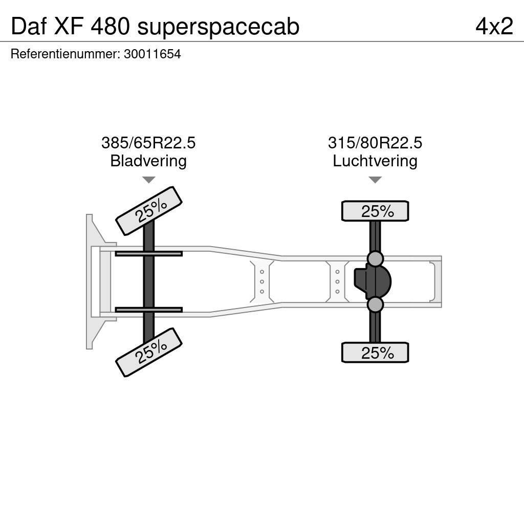 DAF XF 480 superspacecab Ciągniki siodłowe