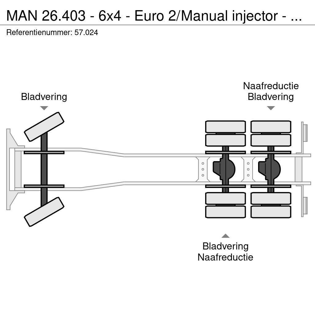 MAN 26.403 - 6x4 - Euro 2/Manual injector - 57.024 Wywrotki