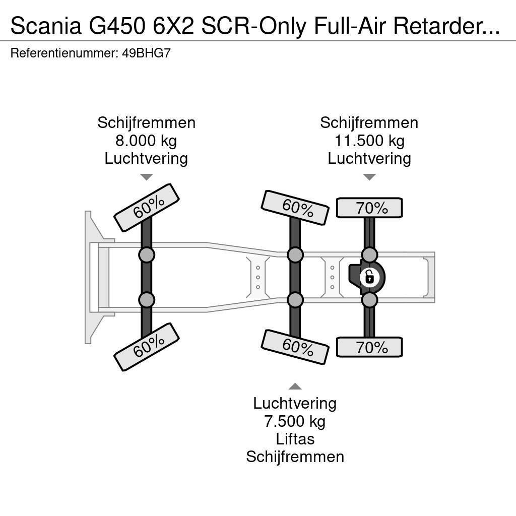 Scania G450 6X2 SCR-Only Full-Air Retarder EURO 6 739.180 Ciągniki siodłowe