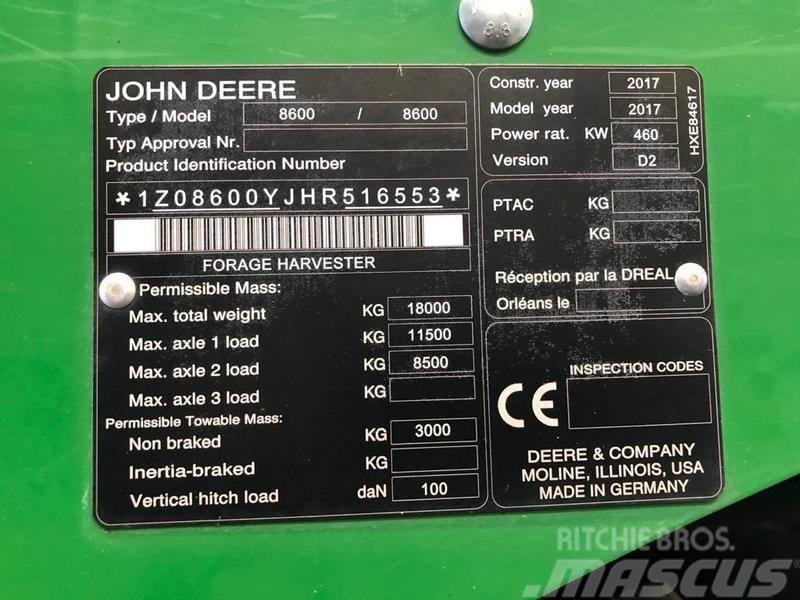 John Deere 8600 inklusive Garantie, inklusive Zinssubventioni Akcesoria rolnicze