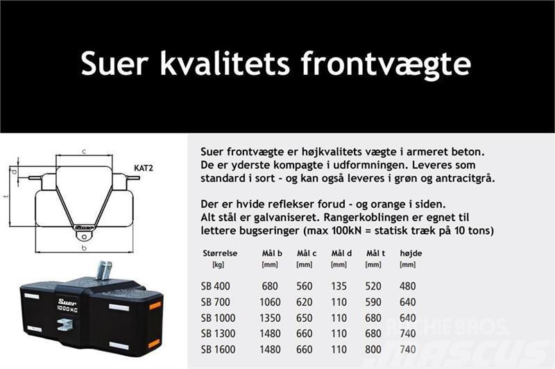  Suer  700kg kompakt frontvægt - www.suer.dk Inne akcesoria do ciągników