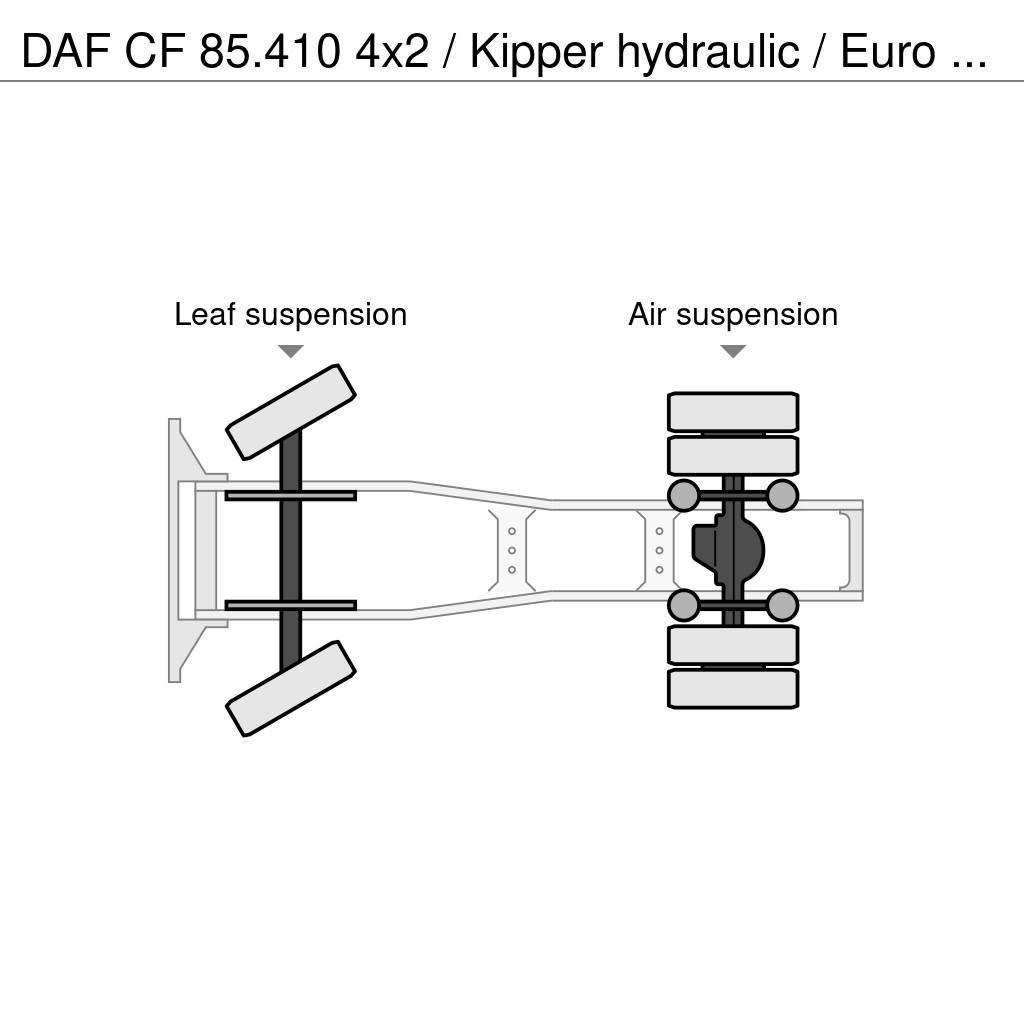 DAF CF 85.410 4x2 / Kipper hydraulic / Euro 5 / Only 4 Ciągniki siodłowe