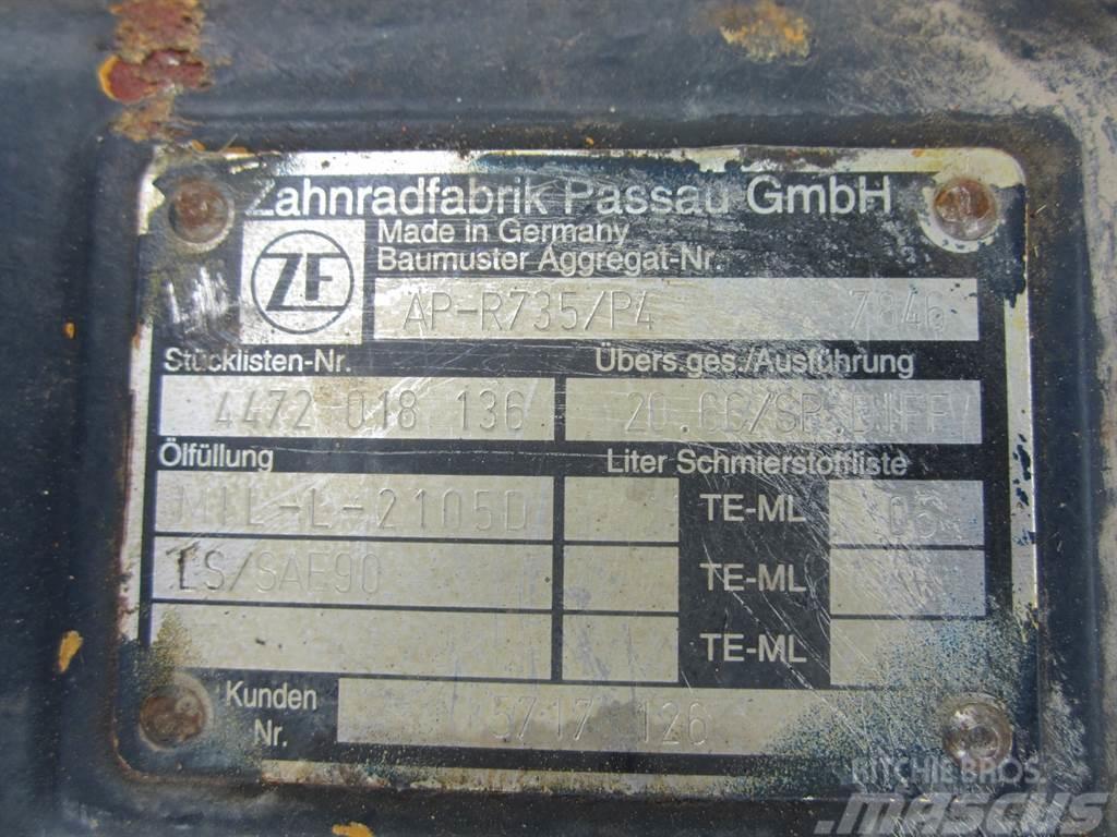 ZF AP-R735/P4 - Liebherr 509 - Axle Mosty, wały i osie