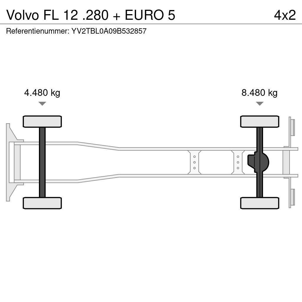 Volvo FL 12 .280 + EURO 5 Samochody ciężarowe ze skrzynią zamkniętą