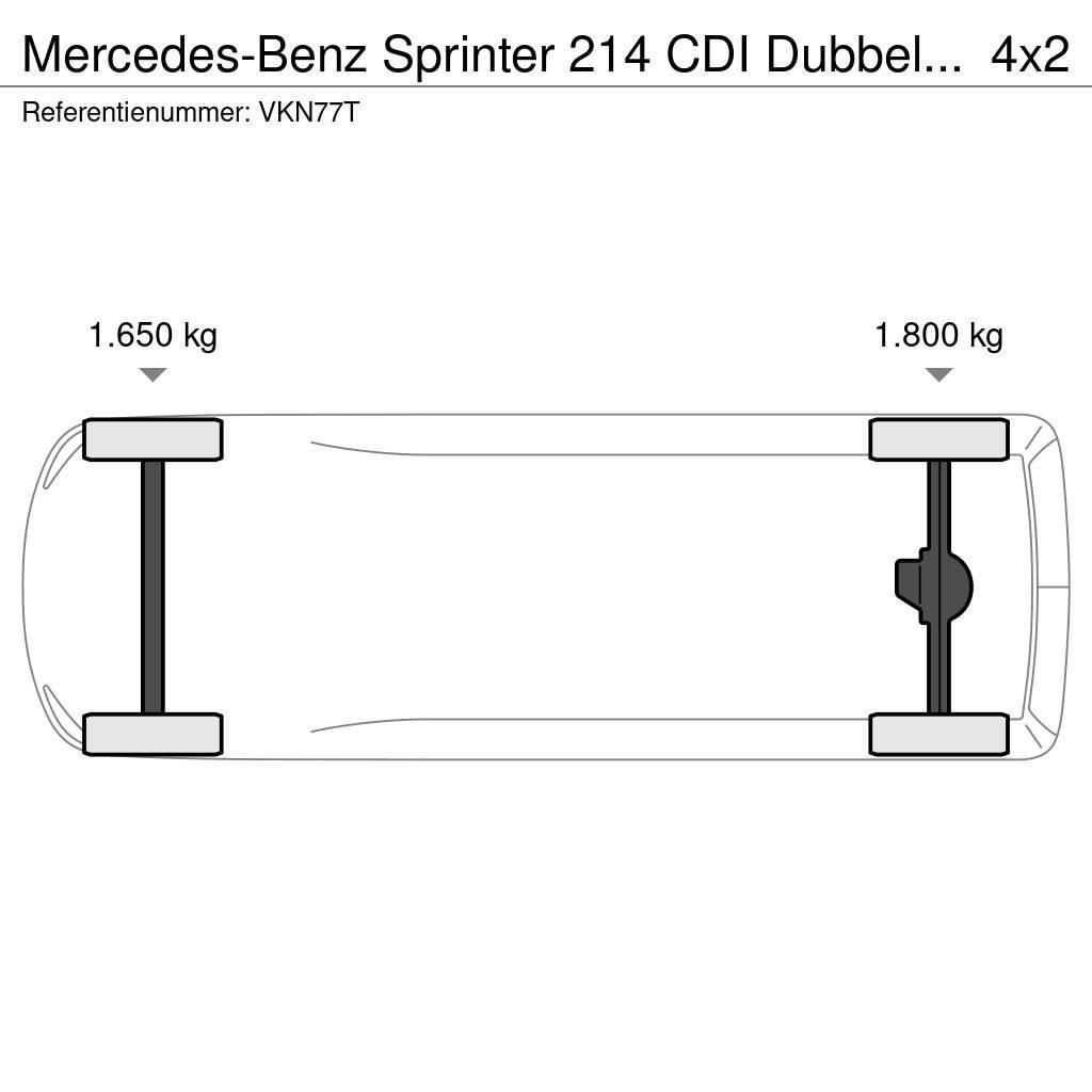 Mercedes-Benz Sprinter 214 CDI Dubbel cabine, Airco!!157dkm!!6P! Samochody dostawcze ze skrzynią zamkniętą
