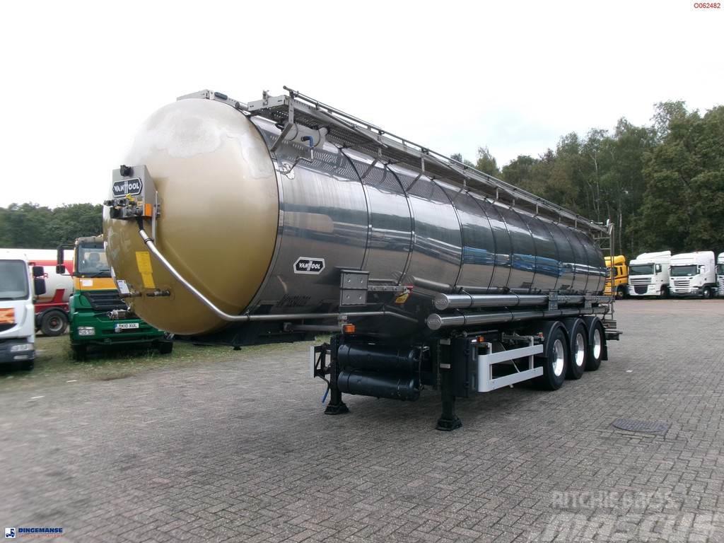 Van Hool Chemical tank inox 33 m3 / 3 comp / ADR 30-03-2024 Naczepy cysterna