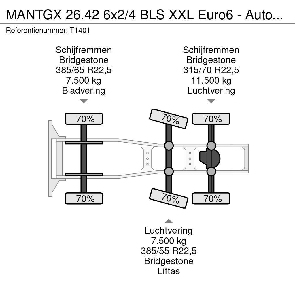 MAN TGX 26.42 6x2/4 BLS XXL Euro6 - Automaat - Standka Ciągniki siodłowe