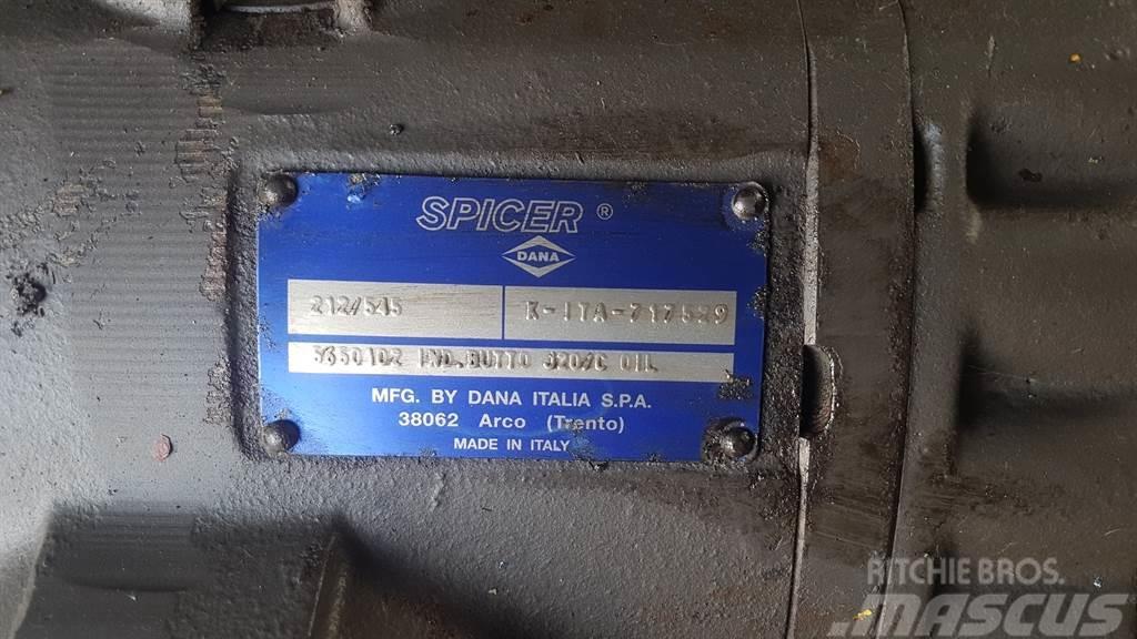 Spicer Dana 212/545 - Mecalac 714 MW - Axle Mosty, wały i osie