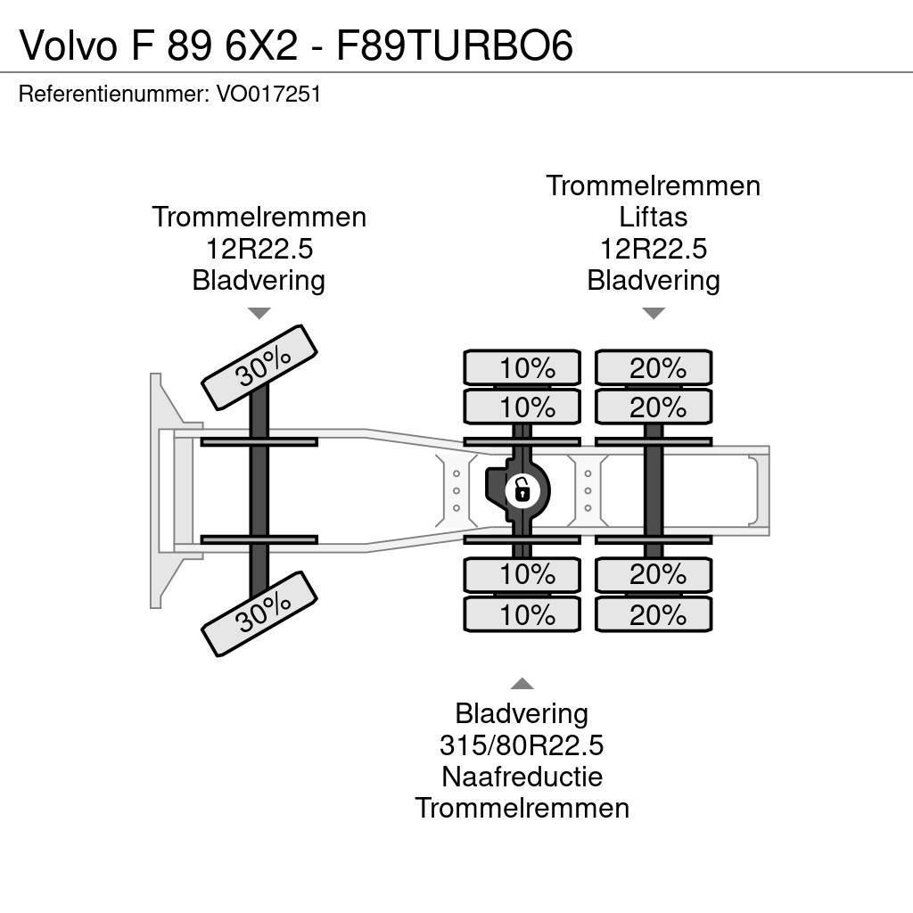 Volvo F 89 6X2 - F89TURBO6 Ciągniki siodłowe