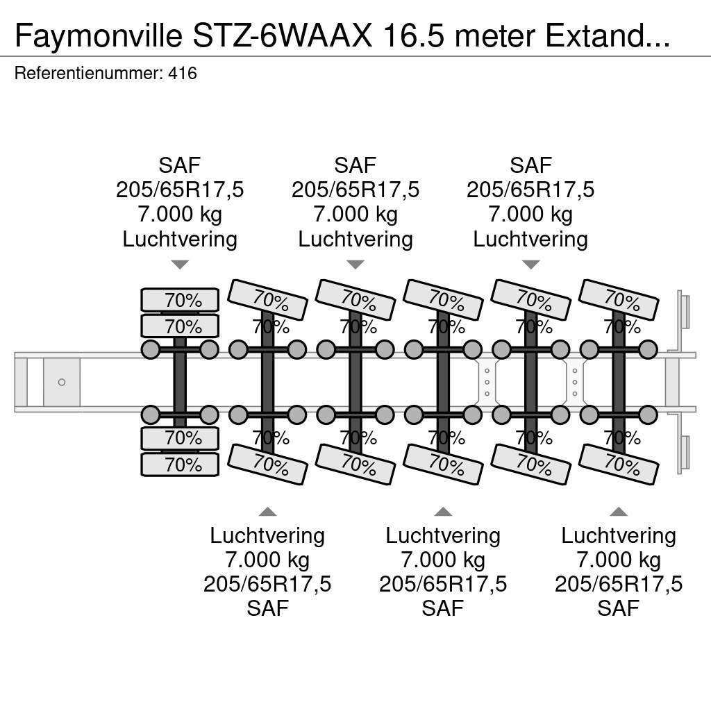 Faymonville STZ-6WAAX 16.5 meter Extandable Powersteering Germ Naczepy niskopodłogowe