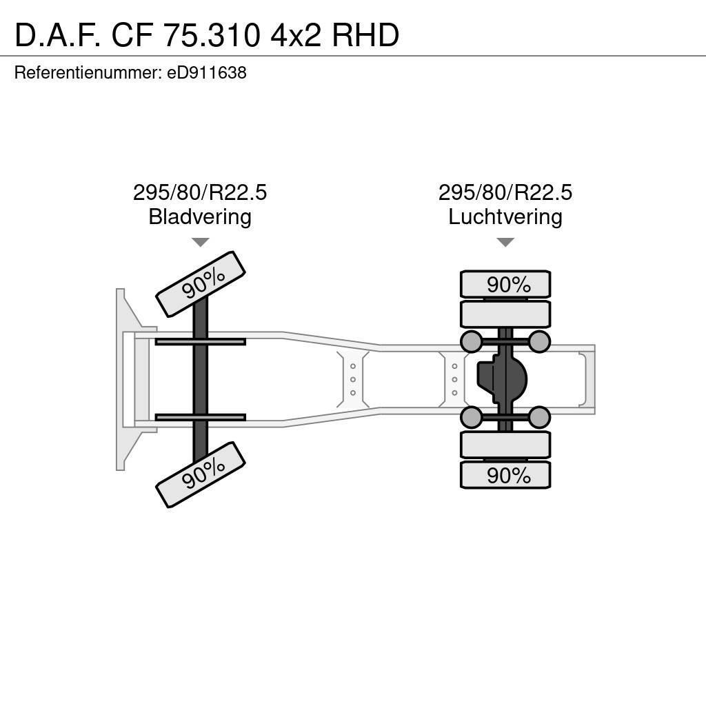 DAF CF 75.310 4x2 RHD Ciągniki siodłowe