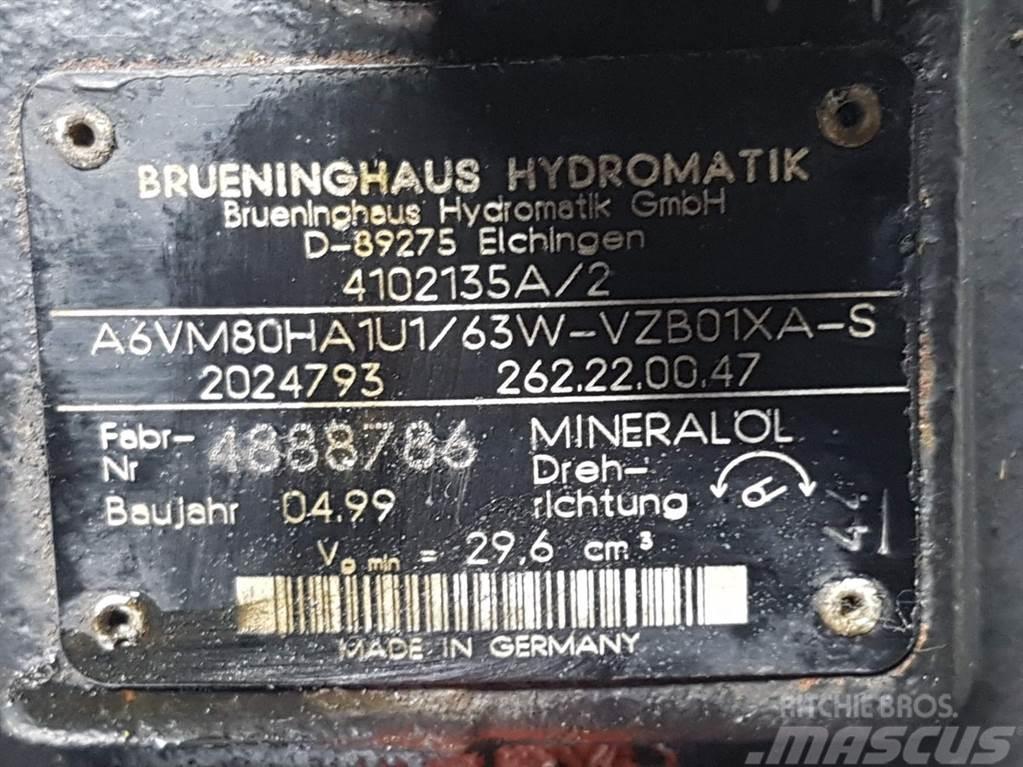 Ahlmann AL75-Brueninghaus A6VM80HA1U1/63W-Drive motor Hydraulika