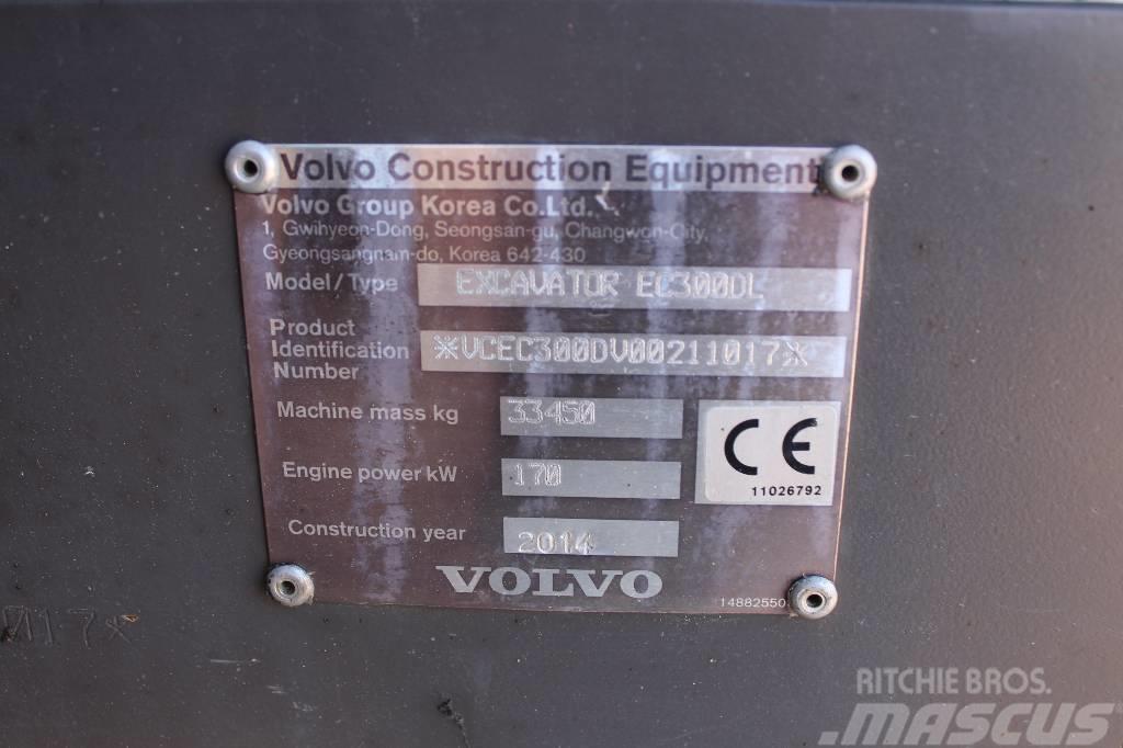 Volvo EC 300 D L / Pyörittäjä, Leica 3D, Kuokkakauha, YM Koparki gąsienicowe
