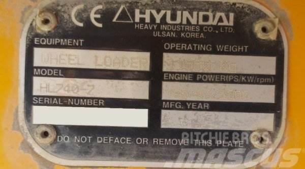 Hyundai HL 740-7 Ładowarki kołowe
